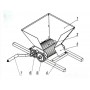 Дробилка мялка для винограда АЛКОВАР Изабелла на 27л